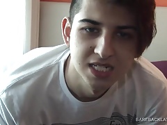 Twink Latino Merli Stroking His Cock