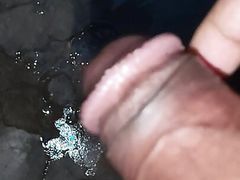 Giving my big dick a beautiful crazy handjob massage and cumshot creampie