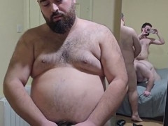 Chub bear, beard gay, gay ass eating