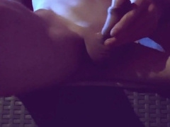 Stud plays with oiled up fuck-stick and finishes off a phat stream