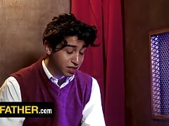 YesFather - Cute Latino Boy Gabe Bradshaw Gets Drilled By Perv Priest During Passionate Confession