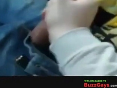 uncle strokes off guy in truck