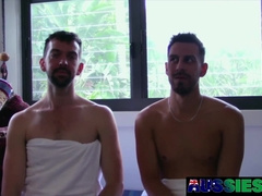 Horny Aussie Bodhi Gives Larkin Satisfying Bareback Sex