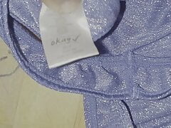 Cumming on Teen Panty and Bra (Size S)