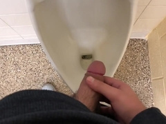 Hot teen 18+ Jerks Off In Public Park Restroom Caught