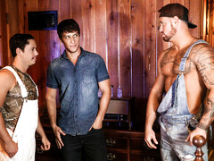 Sleazy twink dealing with a hard dick today