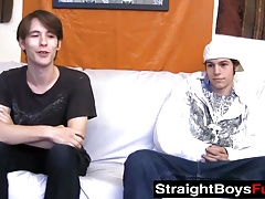Kinky babe fucks with two butt buddies
