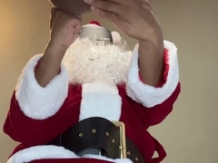 Naughty Santa enjoys hot session with his favorite sex doll, leading to multiple explosive climaxes with his prostate toy