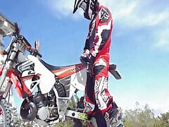 Jerk-Off and Cum with Honda CR 250R Dirtbike 2016