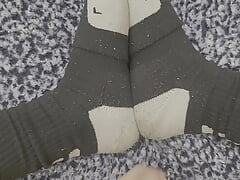 Cum On My Black Nike Elite Socks