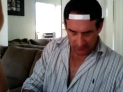 Sucking a neighbor's cock and he cums on my face 12