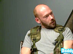 Big cock, gay anal, threesome