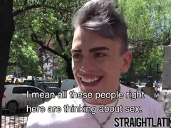 Steaming Latino bottom picked up and plunged with naked pink cigar