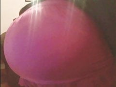 Crossdressing in my pink mini and pink panties