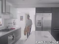 Horny twink deepthroats ginger big cock daddy before fucking