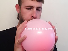 Balloon Fetish - Luke Rim Acres Blowing Balloons