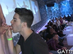 Folks Take Turns Throating Spear