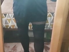 Double nylon wank