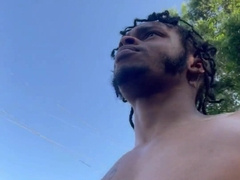 Having the time of my life groaning and nutting at a public park by businesses