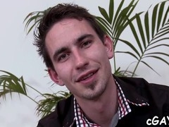 Naughty gay sex session with beefy men