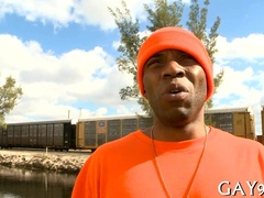 Watch as Homo Deep-throats 2 Giant Lollipops in HOZY HONEY!