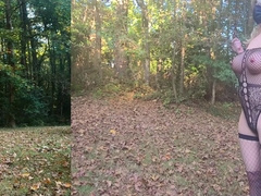 Gross crossdresser in faux huge bap figure suit behind the scenes photoshoot