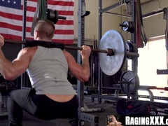 RagingXXX.com - Post-workout passion turns into a gay anal fuck fest