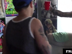 POUNDED HIS HOE