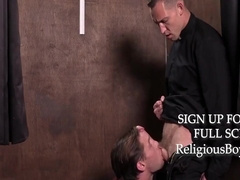 Preist Cures Chronic Masturbation With His Cock 8 Min