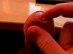 Toying With My Edged Cock Until It Erupts Cum