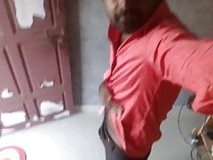 mayanmandev semi nude on red shirt