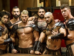 300 porn parody, Spartan orgy with Ryan Bones, JJ Knight, Diego Sans, etc.