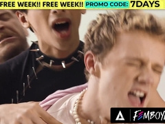 FEMBOYISH - Nasty Pretty Fem Twunks Foxy Alex & Benny Fox Share Otter Mateo Tomas's XXL Stiffy