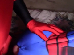 Drowning in Web - a Gay XXX DeadPool Spider-Man parody