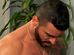 Bear bang: David Scott and Alexsander Freitas