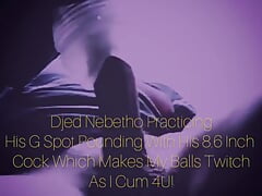 Djed pounds his Fleshlight until his balls twitch as he cums 2x inside!