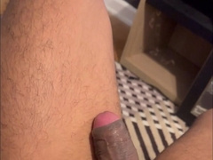 talented black boy stroking off until he jizzes