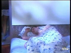 Sleepy stepson gets his ass penetrated by stepfather's big cock fantasy