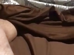 Australian guy wanking a small cock and cumming