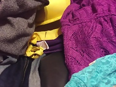 Cum on twin's lacey undies