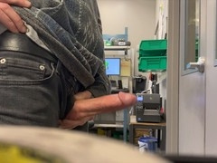 Risky Work Jerk Off