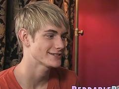 Young gay riding big cock after blowjob