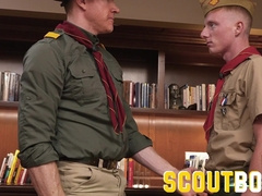 ScoutBoys - Pony suspended Legrand Hairy Man barebacks sleek ginger scout dude