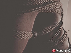 Japanese muscle hunk Kosuke is tied up by the notorious Shibari master Encho