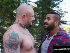 FURIOUS STALLION Teddy Hero Jericho Leans for Inked Kick s Monster Schlong