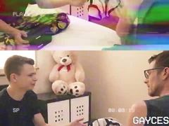 Logan Cross learns about fellatios from his stepfather Dillon Stone