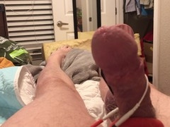 Big dick whipped into submission, delivers hands-free climax