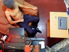 asian repairman big cock fixes laptop and cums