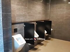 Play with my dick in airport WC