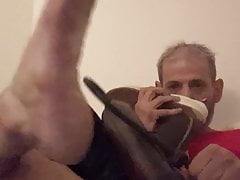 COCK PUMP WITH SMELLY, DIRTY BOOTS AND SHOES